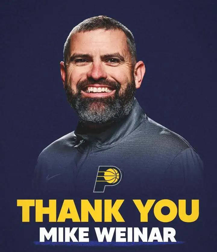 步行者宣布助教韦纳尔离任,被誉为进攻技战术核心