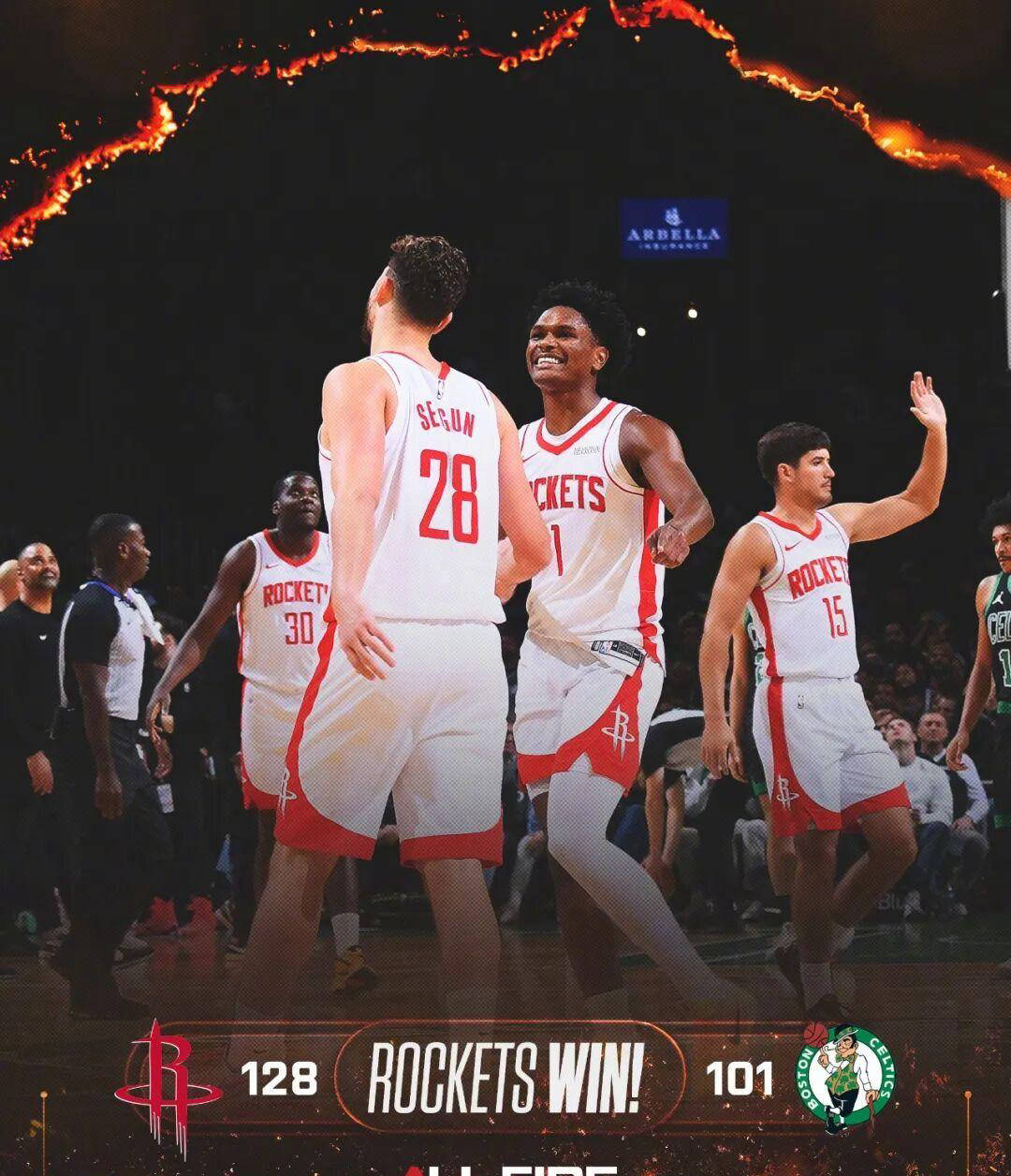 火箭场均得分1278！NBA夺冠热门冲击